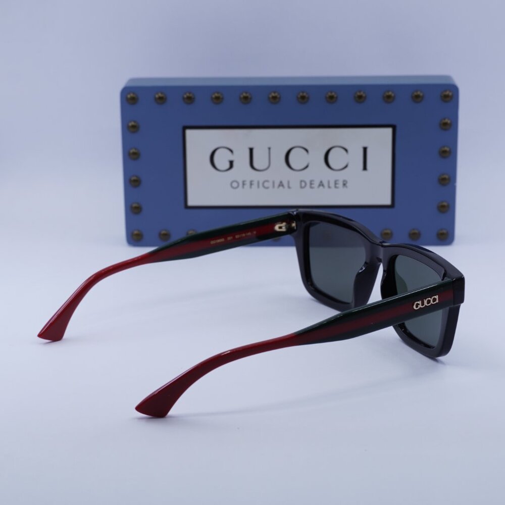 Final Price! Gucci GG1869S 001 Black/Green/Red Sunglasses - Picture 10 of 11